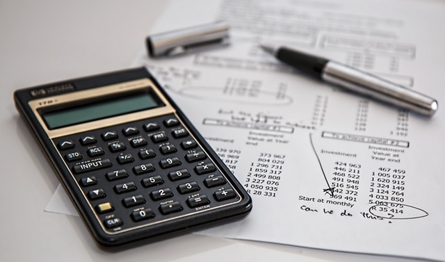 calculator and financial services documents